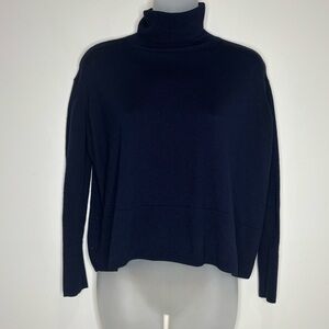 Everlane Midnight Blue Turtleneck Sweater size small